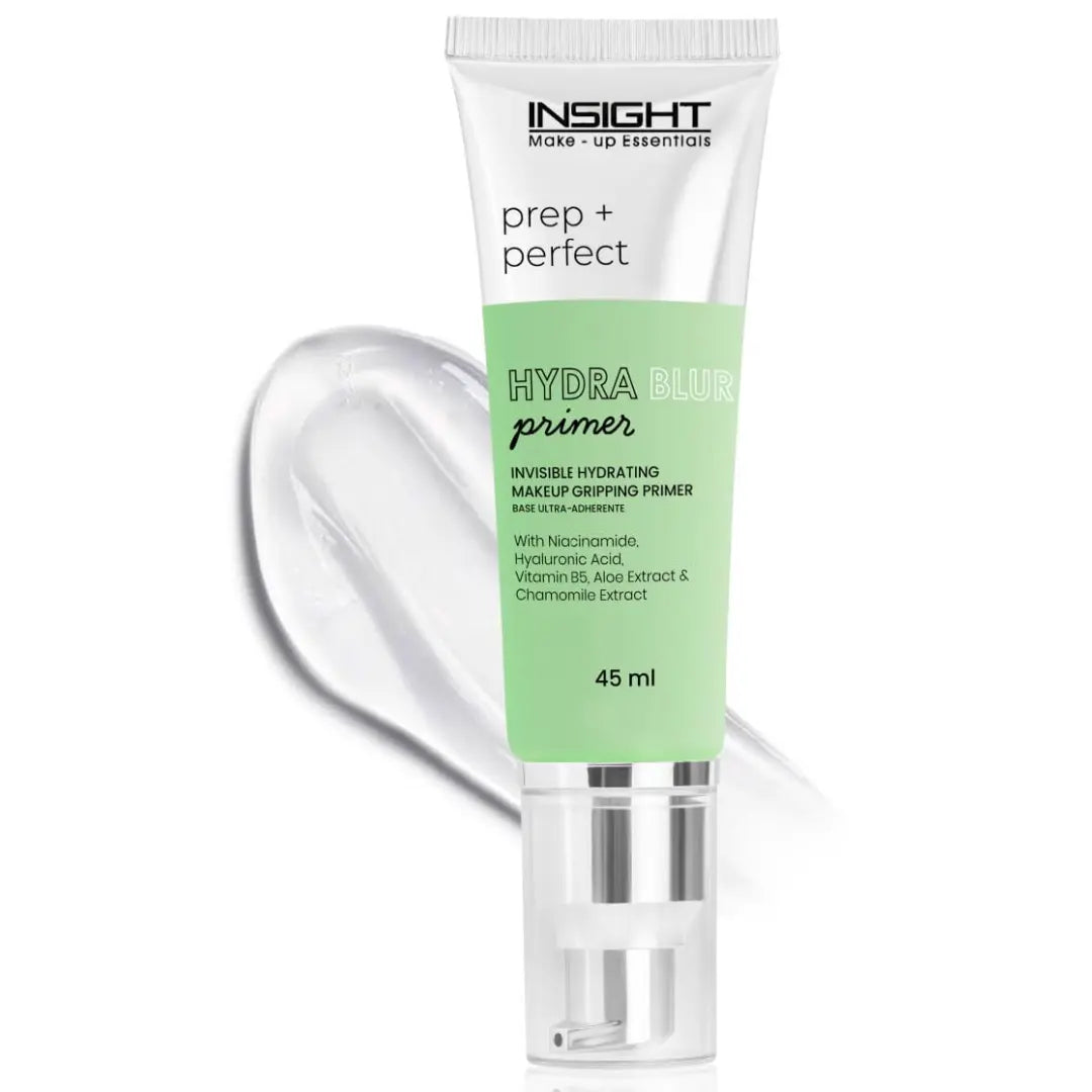 INSIGHT Hydrablur Primer| Lightweight| Silicone-Free| Water-Based| Hydrating & Smoothing| Enriched with Niacinamide| Hyaluronic Acid| Acne-Prone| Non-Greasy| Fast-Absorbing Primer