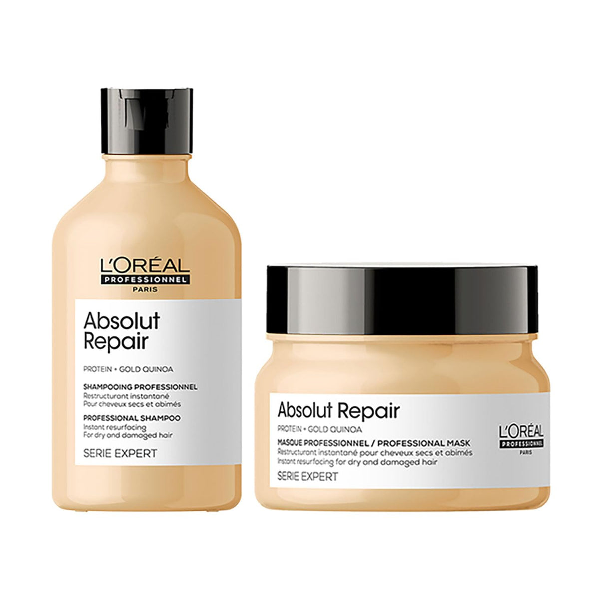 L'Oréal Professionnel Paris Absolut Repair Shampoo and Masque Combo (300 + 250 mL)