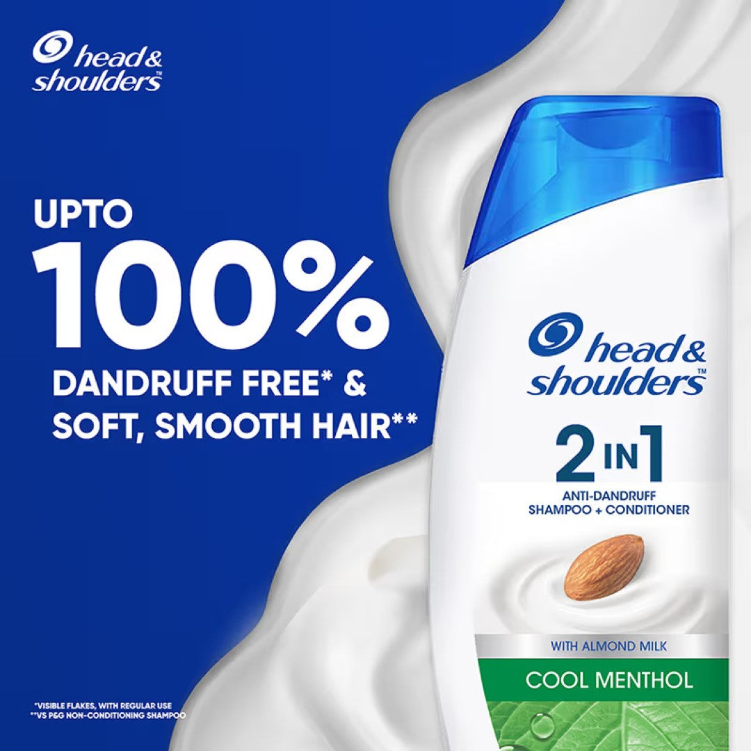 Head & Shoulders Cool Menthol 2-in-1 Anti-Dandruff Shampoo + Conditioner(340ml)