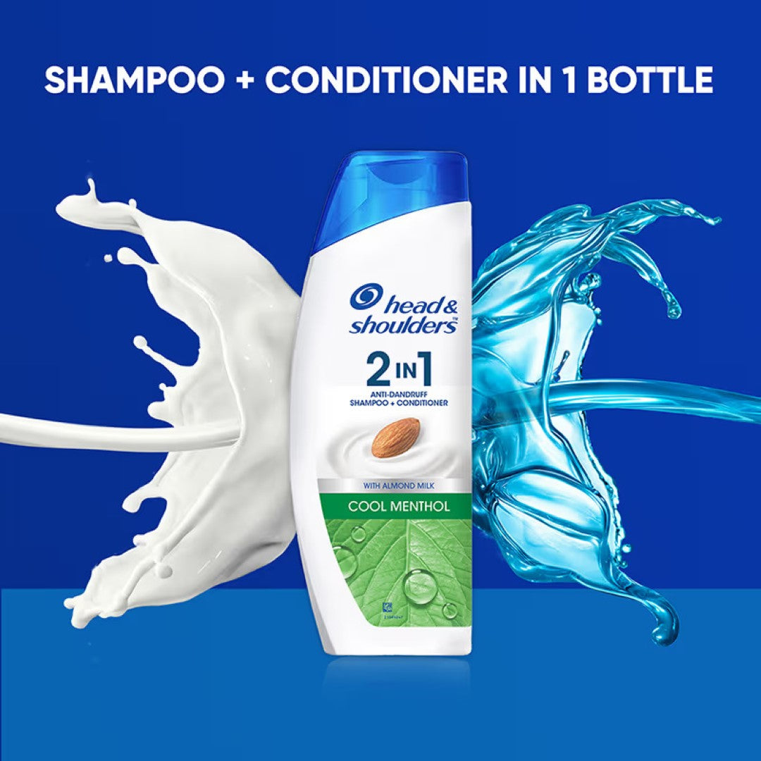 Head & Shoulders Cool Menthol 2-in-1 Anti-Dandruff Shampoo + Conditioner(340ml)