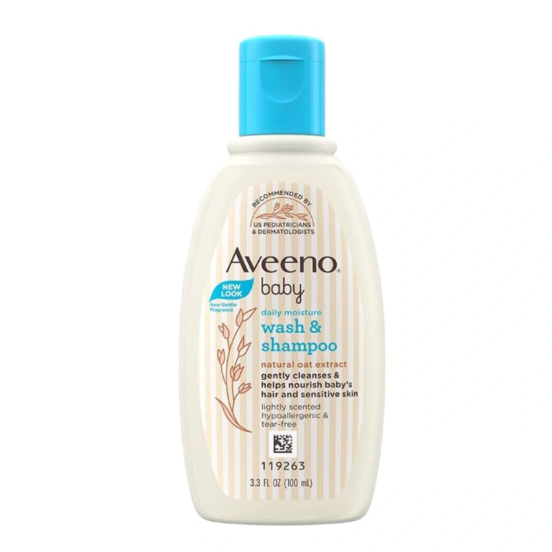 Aveeno Baby Daily Moisture Wash & Shampoo (100ml) - Deals999