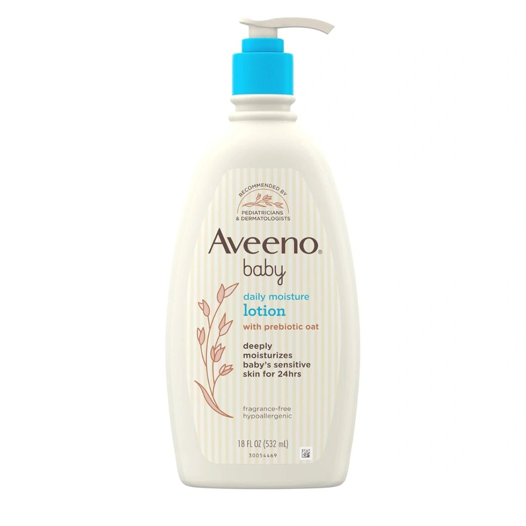 Aveeno Baby Daily Moisturizing Body Lotion | 24 Hour Protection for Sensitive Skin (532ml) - Deals999