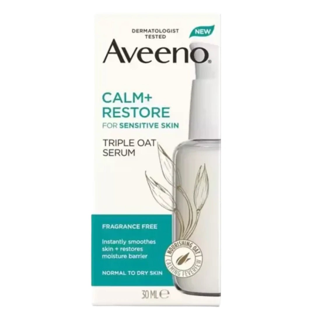 Aveeno Calm + Restore Triple Oat Face Serum for Sensitive Skin (30ml) - Deals999