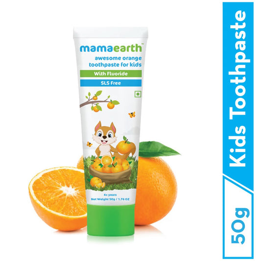 Mamaearth Awesome Orange Toothpaste For Kids (50gm)