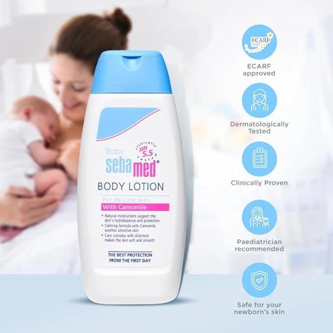 Baby Sebamed Body Lotion| pH 5.5|Ideal for dry skin| Daily moisturisation| 100 ml - Deals999