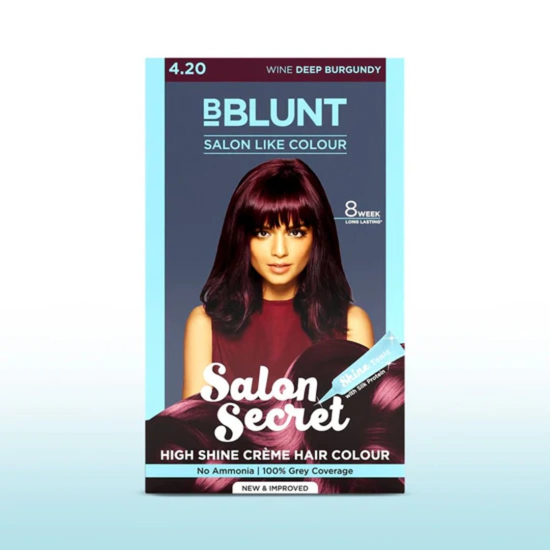 BBLUNT Salon Secret High Shine Creme Hair Colour Wine Deep Burgundy 4.20 - Deals999