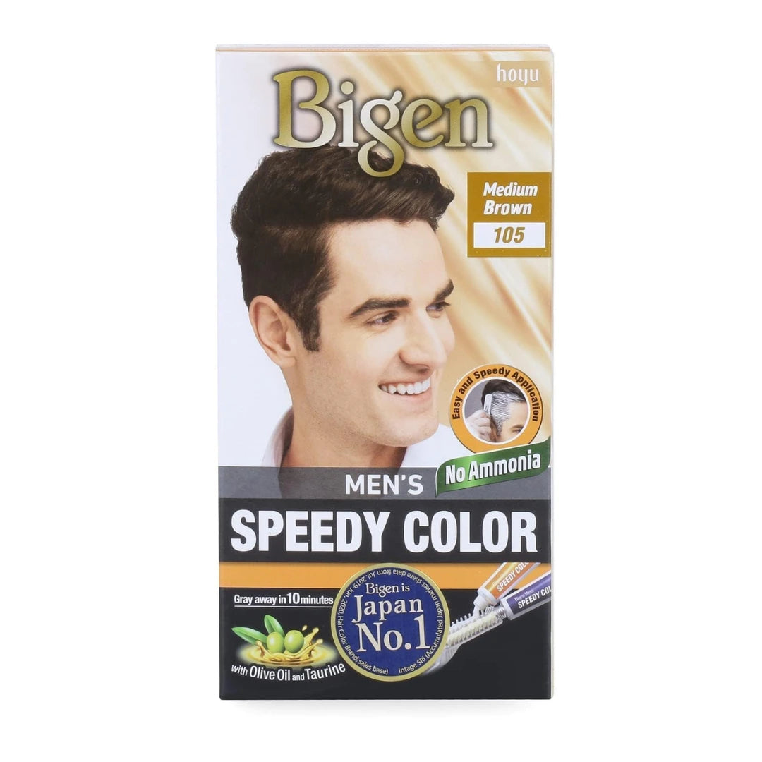 Bigen Bigen Men's Speedy Hair Color Medium Brown 40gm+40gm -105, 80g