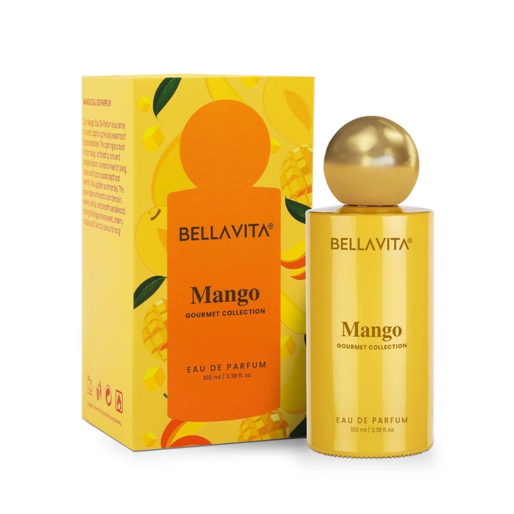 BELLAVITA Gourmet Collection Mango | Long Lasting Perfume for Man and Woman | EDP 100ml | Floral, Woody, Sweet Premium Unisex Fragrance for Men and Women - Deals999