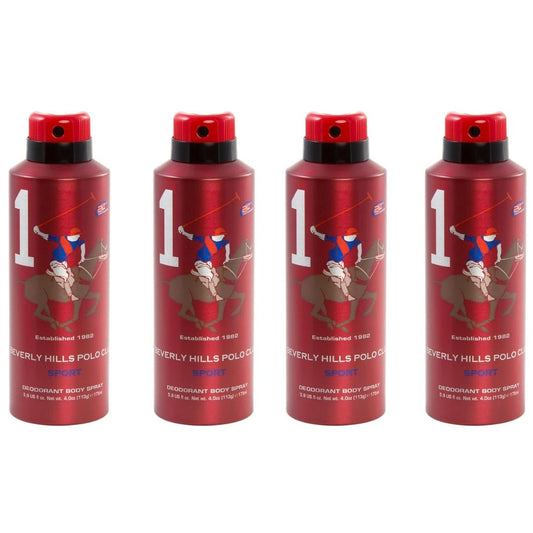 Beverly Hills Polo Club No. 1 deodorant for men pack of 4 - Deals999