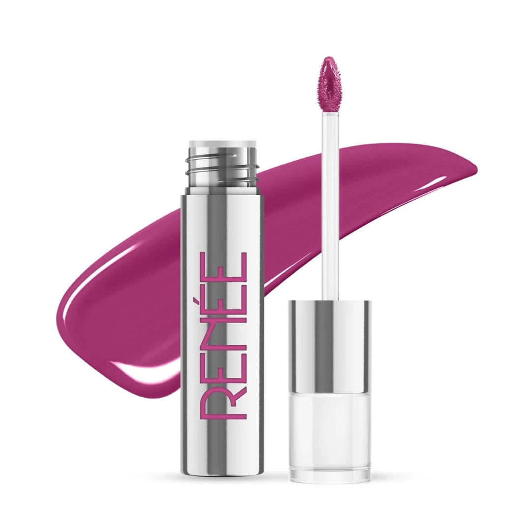 RENEE Gloss Stay Transfer-Proof Liquid Lip Color - Francesca 3.5ml, Rich Intense Payoff High Pigment Super Glossy Finish, Waterproof, Smudge-proof, Lasts Up To 12 Hours, Enriched with Vitamin E & C