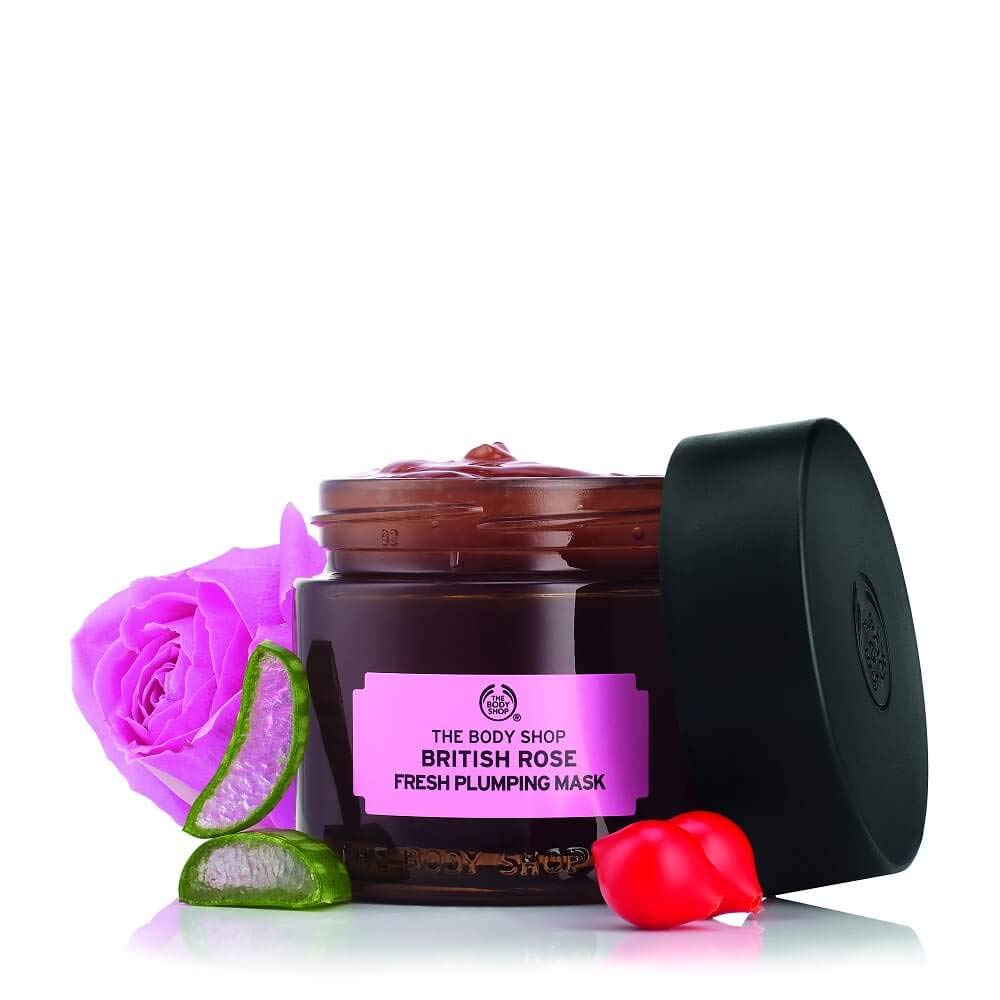 The Body Shop British Rose Fresh Plumping Mask - 75ml.