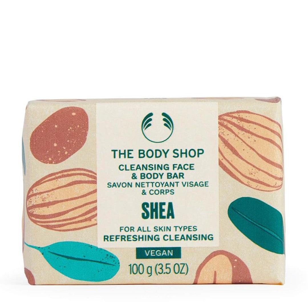 The Body Shop Shea Cleansing Face And Body Bar(100g)