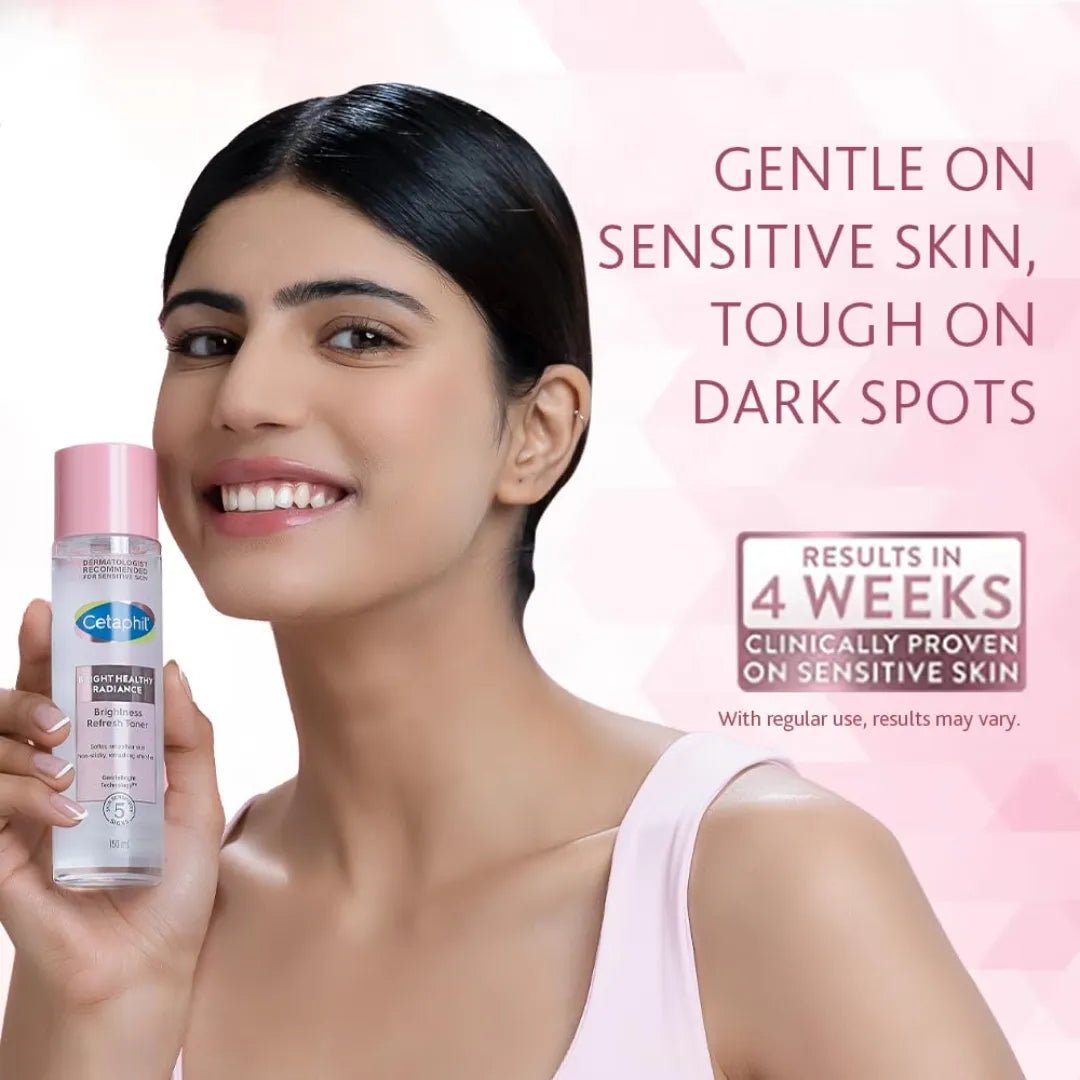 Cetaphil Bright Healthy Radiance Refresh Toner - 150ml & Brightness Reveal Creamy Cleanser 100g - Deals999