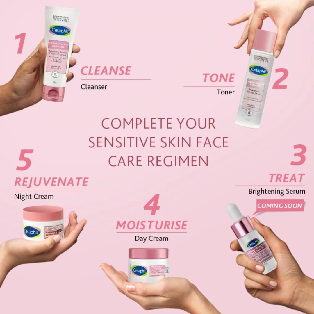 Cetaphil Brightening Day and Night Protection Cream, White, 50ml (Combo) - Deals999