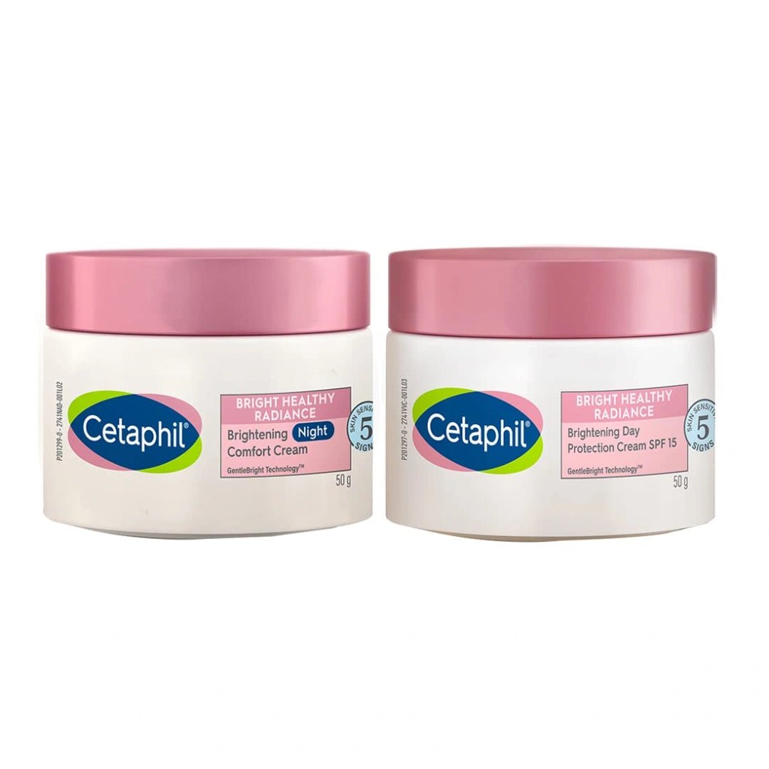 Cetaphil Brightening Day and Night Protection Cream, White, 50ml (Combo) - Deals999