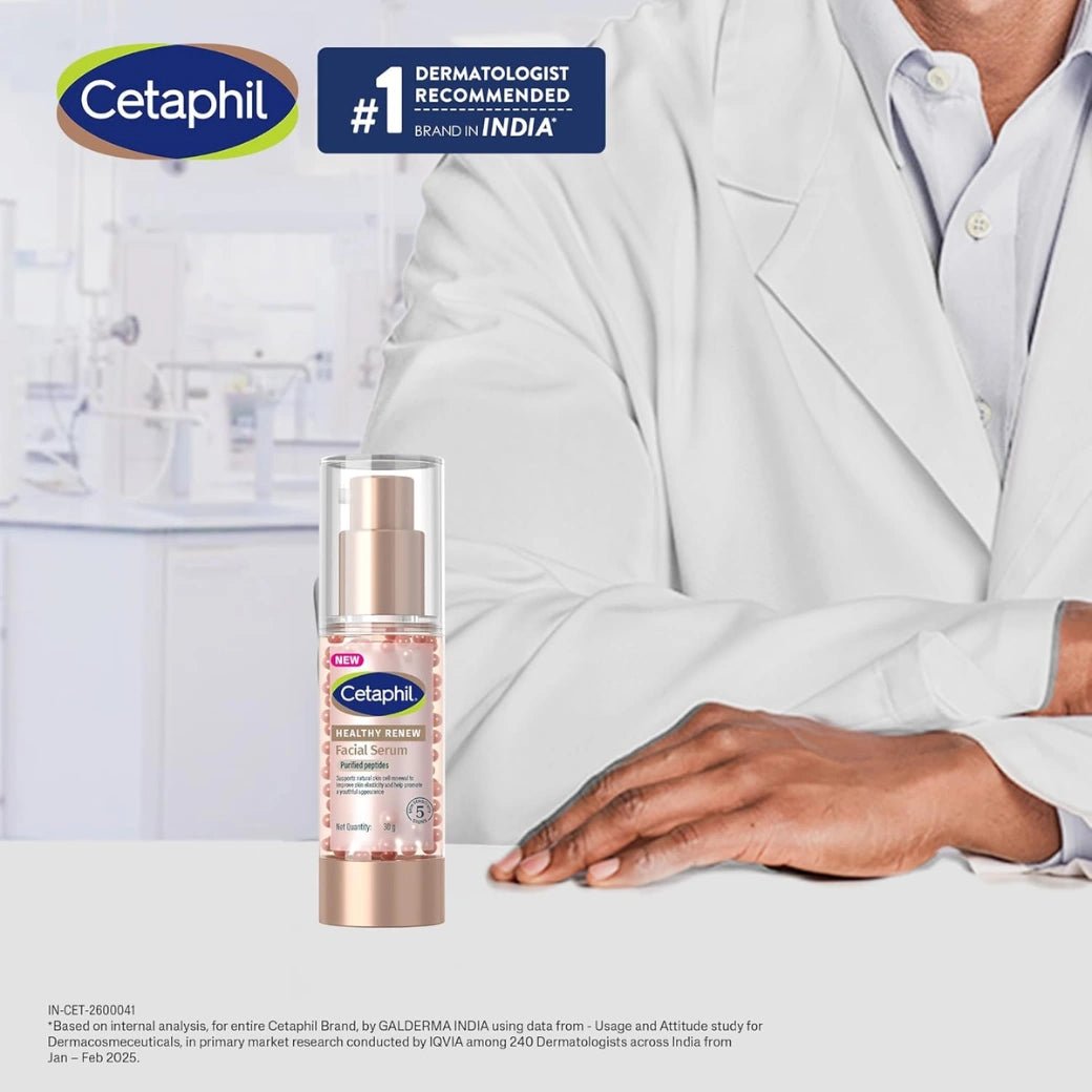 Cetaphil Healthy Renew Anti - Ageing Facial Serum 30 g – Peptide Powered Serum for Sensitive Skin, Helps Smooth Fine Lines & Hydrate - Deals999