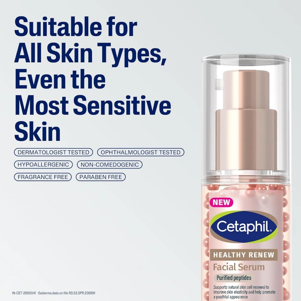 Cetaphil Healthy Renew Anti - Ageing Facial Serum 30 g – Peptide Powered Serum for Sensitive Skin, Helps Smooth Fine Lines & Hydrate - Deals999
