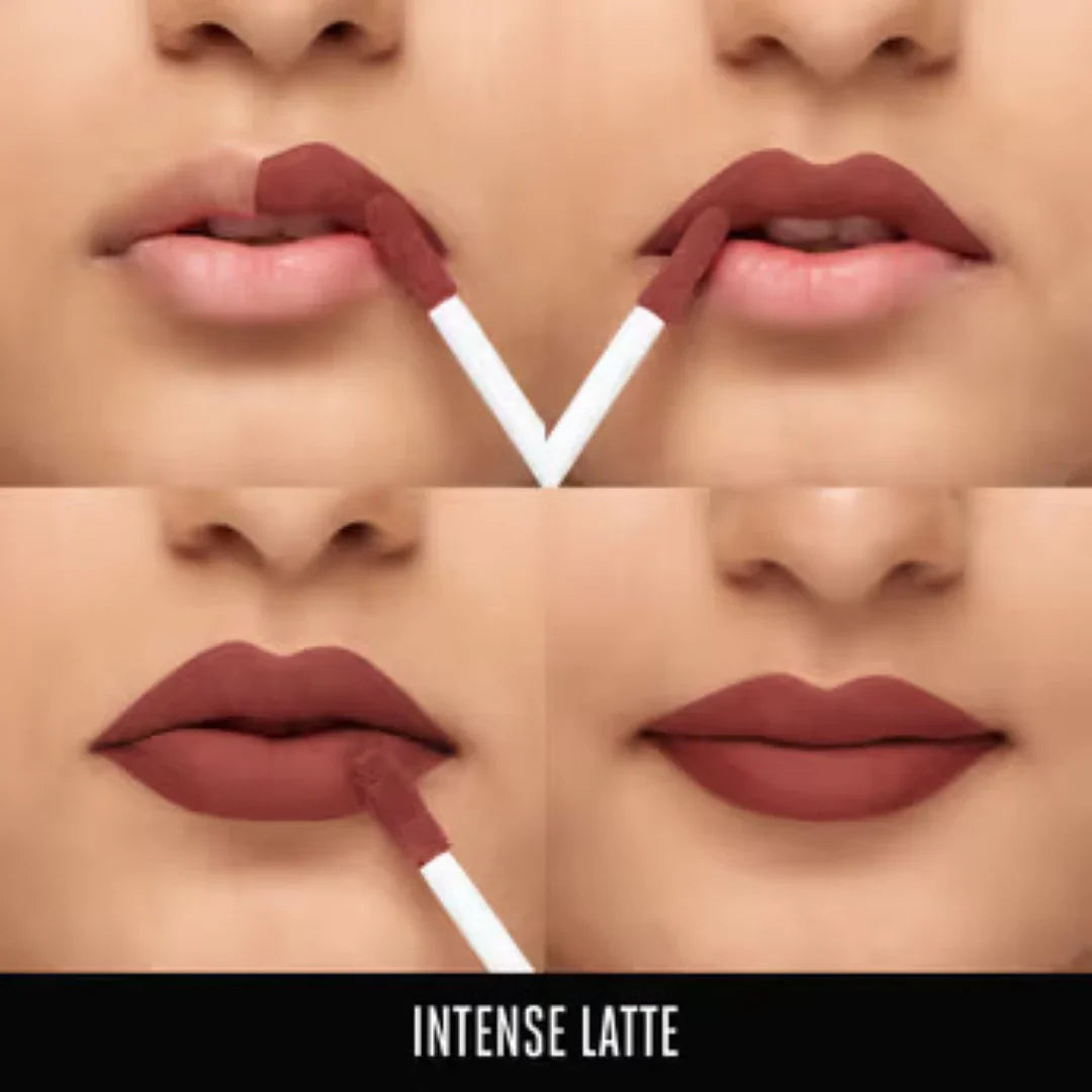 Lakme 9to5 Primer + Matte Liquid Lip Color - MB2 Intense Latte(4.2ml)