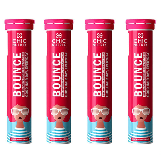 CHICNUTRIX Bounce|20 Raspberry Flavoured Effervescent Tablet 100 grams (pack of 4)
