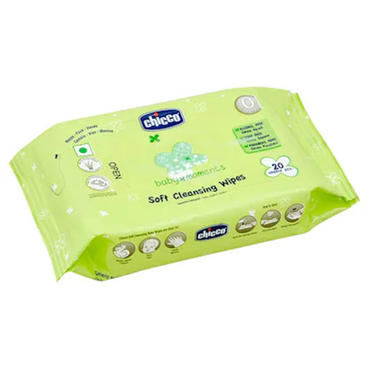 Chicco Baby Moments Soft Cleansing Wipes 20 pcs