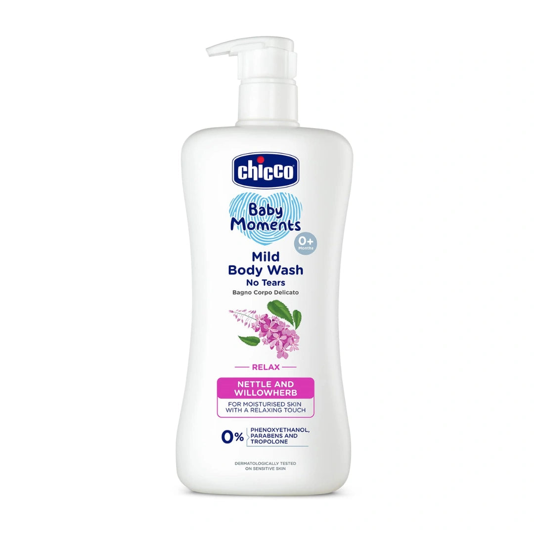 Chicco Baby Moments Mild Body Wash Relax, Mild formula for Baby’s Body & Face Wash (500ml)