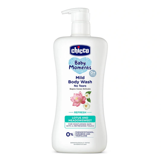 Chicco Baby Moments Mild Body Wash Refresh Mild Formula For Babys Body Wash (500Ml)