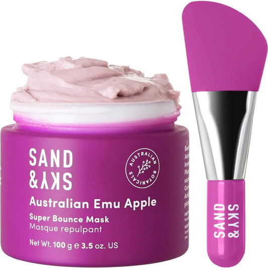 Sand & Sky Australian Glow Berries Brightening Face Mask with Vitamin C & Hyaluronic Acid - Anti-Wrinkle Sleeping Mask, For Radiant Skin, 2.1 oz