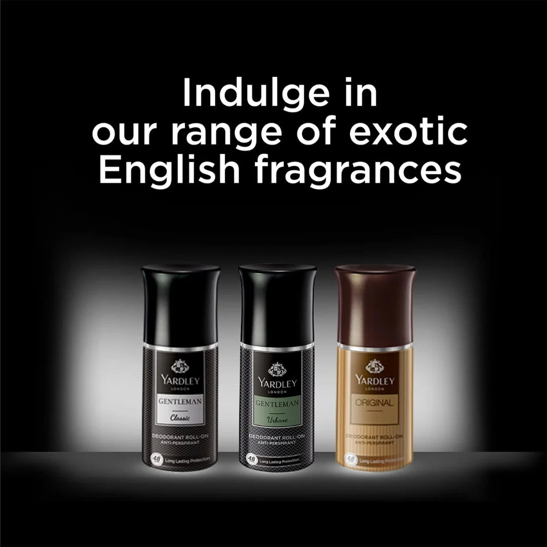 Yardley London gentlemen classic & london rose Deodorant Roll On Anti Perspirant 50ml
