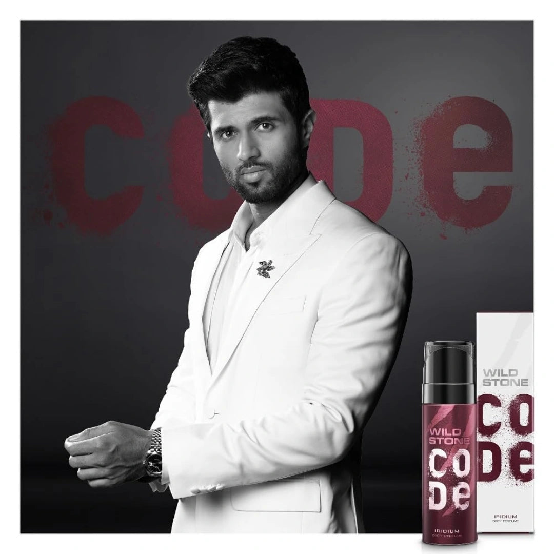 Wild Stone Code Titanium, gold and iridium body perfumes for men (120ml)