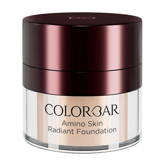 Colorbar Amino Skin Radiant Cream Foundation, Sand Medium 005, 15g | Smooth and Satin finish | High - coverage | Suitable for all skin types - Deals999
