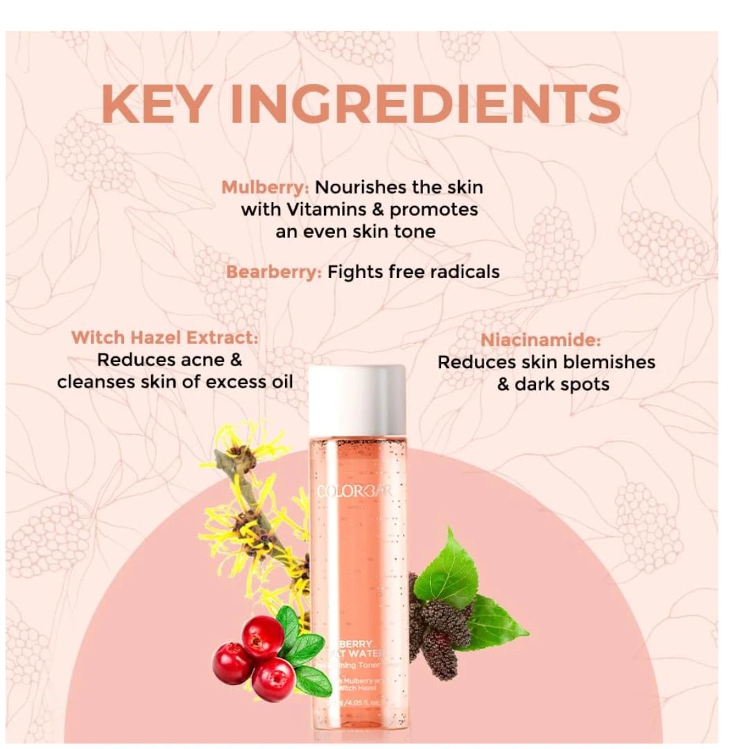Colorbar Berry Fat Water Pore Refining Toner Serum - Deals999