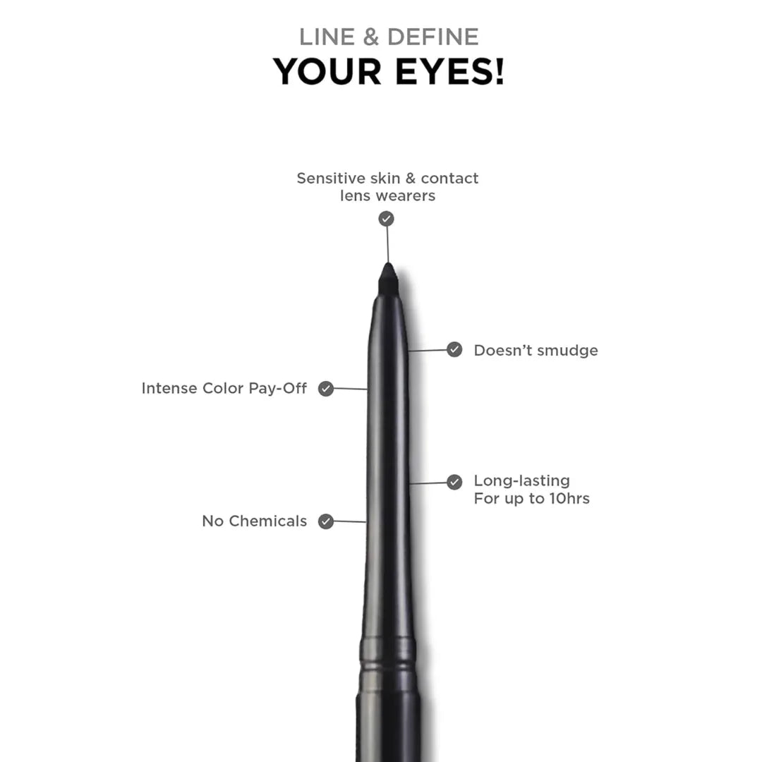 Colorbar Mesmereyes Kajal, Black 001, 0.35g - Deals999
