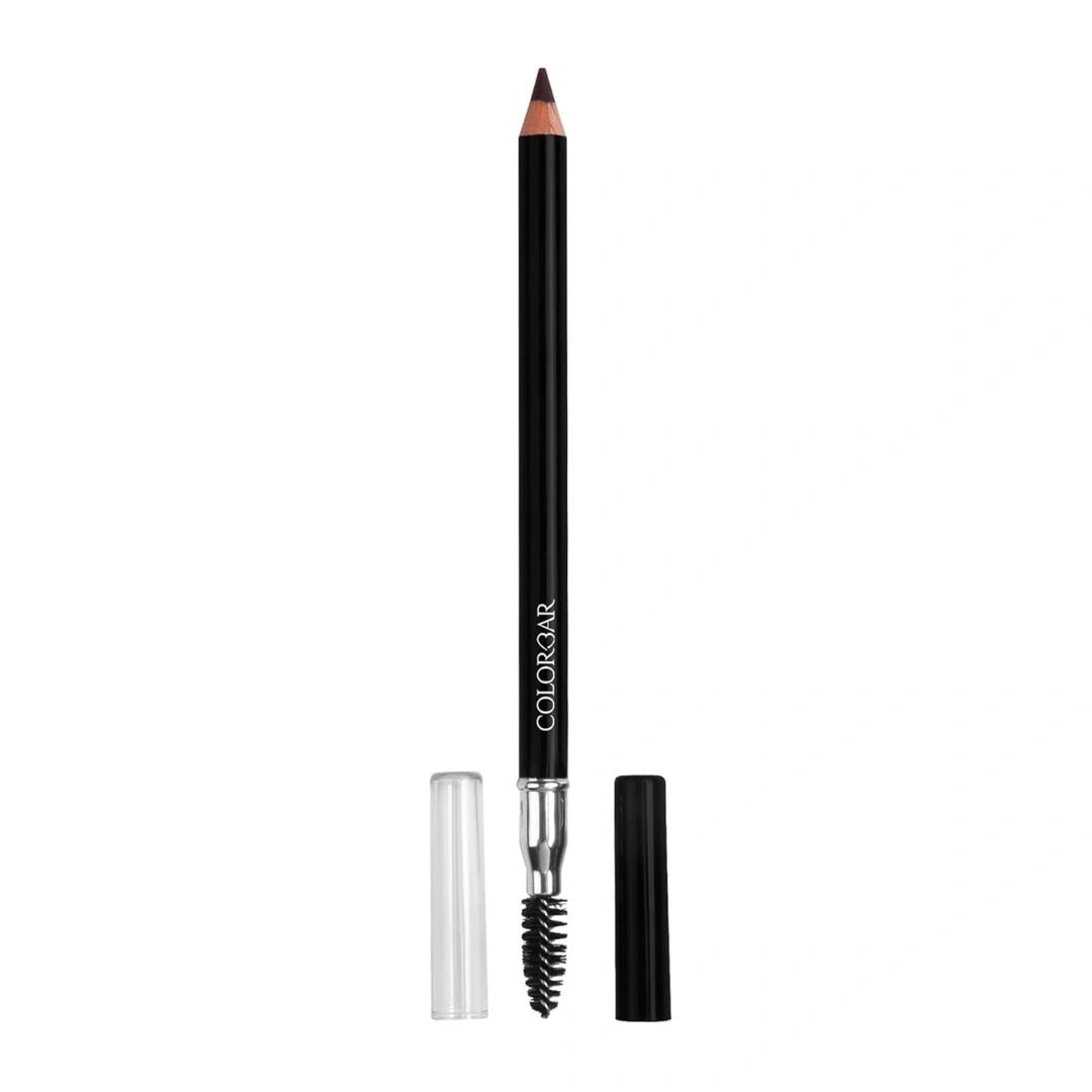 Colorbar Stunning Brow Pencil Chestnut, Dark Brown, 1.08g | Lightweight | Smudgeproof | Oil free formula - Deals999