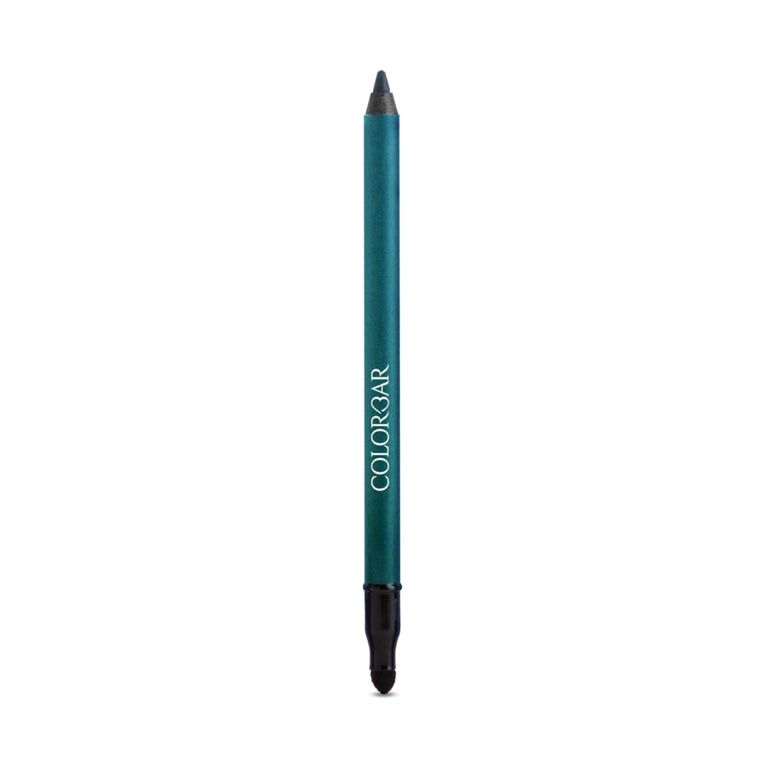 Colorbar Just Smoky Kajal, Just Teal, 1.2g | Waterproof and non-transfer | Lasts upto 12 hours | Paraben Free