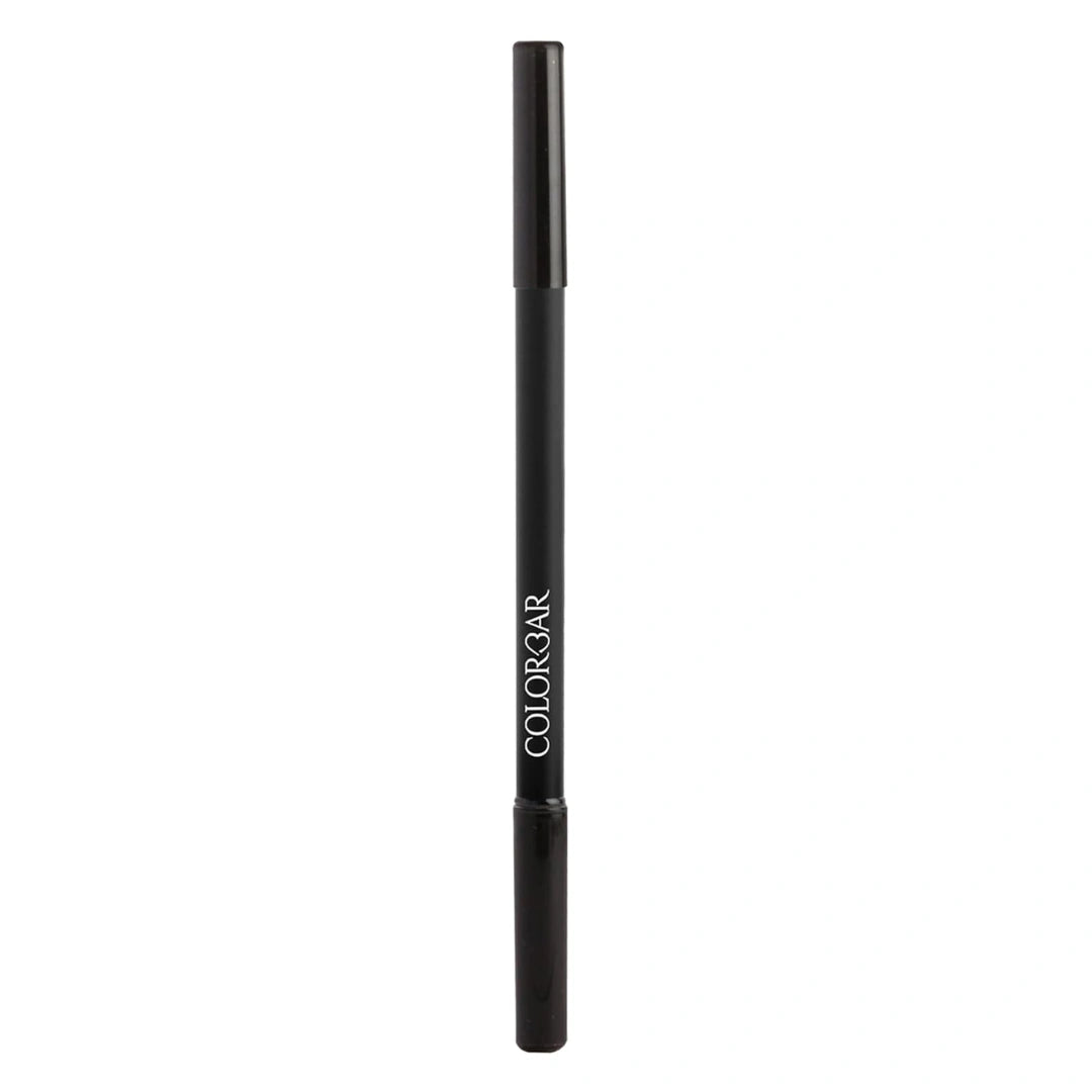 Colorbar Just Smoky Kajal, Just Black 001, 1.2g | Waterproof & Smudge proof | Soft & Velvety texture | Long lasting Kajal