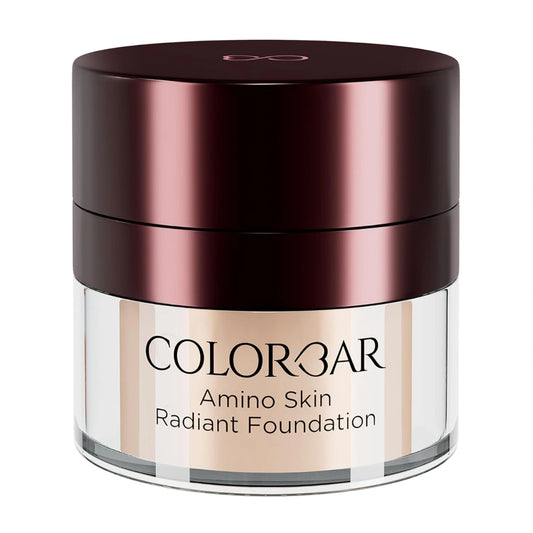 Colorbar Amino Skin Radiant Cream Foundation, Ivory Fair 001, 15g | Smooth and Satin finish | High-coverage | Suitable for all skin types