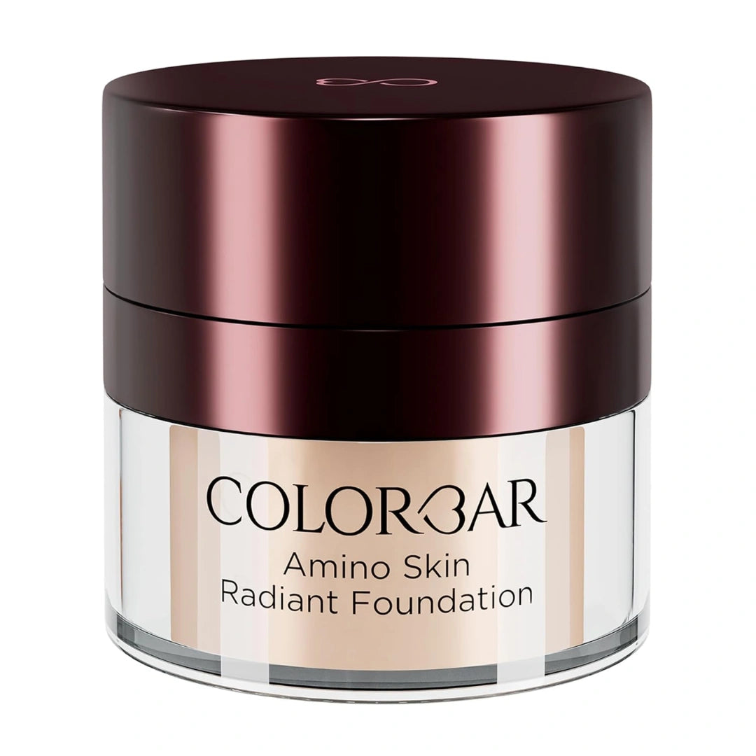 Colorbar Amino Skin Radiant Cream Foundation (Rose Mild 004, 15g) | Smooth and Satin finish | High-coverage | Suitable for all skin types