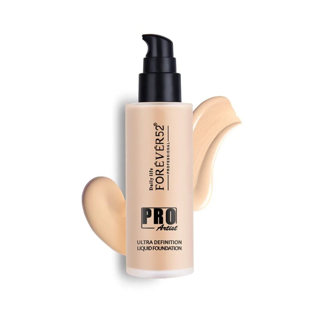 Daily Life Forever52 Pro Artist Ultra Definition Liquid Foundation - 60Ml(Custard - 02, Fair Skin Tone) Matte & Poreless Long - Lasting Full Coverage Foundation For Women - Deals999