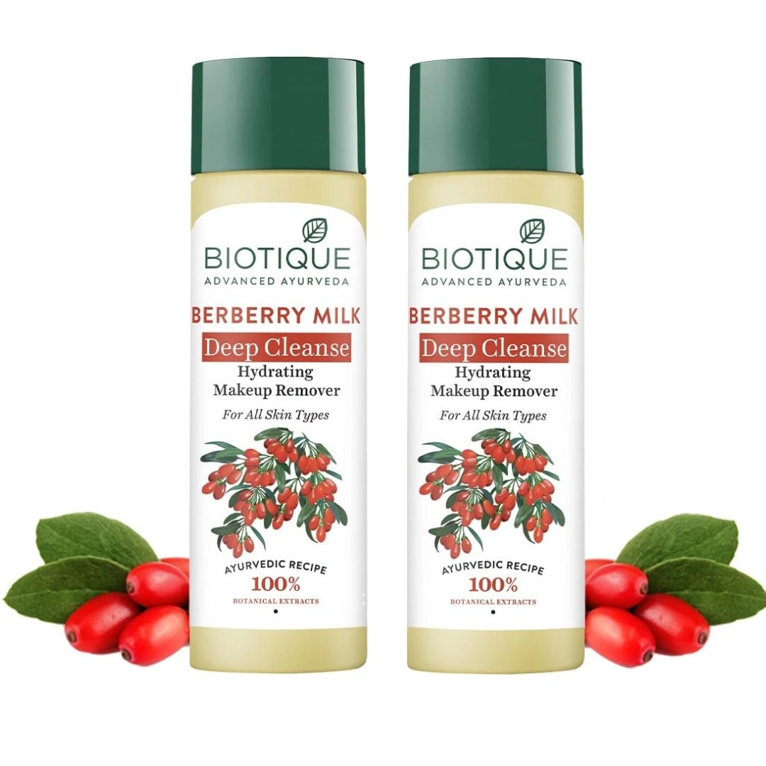 Biotique Bio Berberry Hydrating Cleanser For All Skin Types, 120Ml (Pack Of 2)