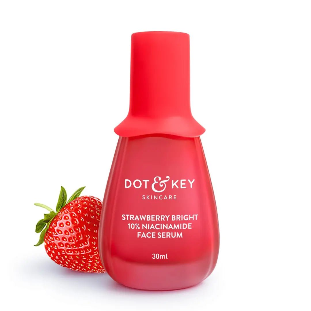 DOT & KEY 10% Niacinamide + Strawberry Face Serum with Vitamin B12 & Hyaluronic Acid | Fades Dark Spots, Hyperpigmentation & Dullness | Hydrates, Smooths & Minimizes Pores | 30ml - Deals999