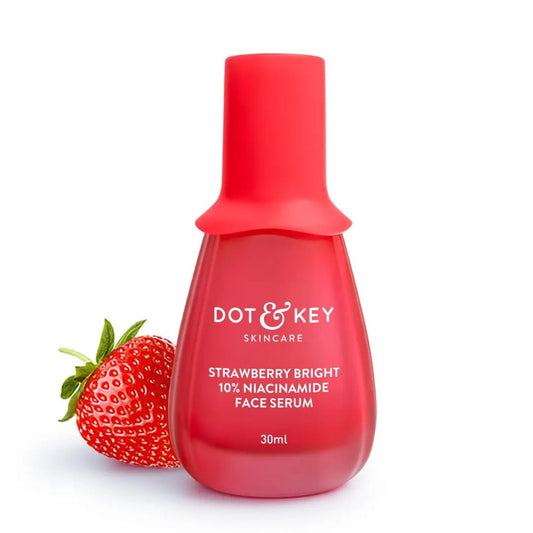 DOT & KEY 10% Niacinamide + Strawberry Face Serum with Vitamin B12 & Hyaluronic Acid | Fades Dark Spots, Hyperpigmentation & Dullness | Hydrates, Smooths & Minimizes Pores | 30ml - Deals999