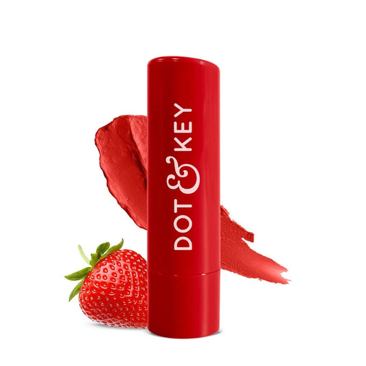 Dot & Key Barrier Repair Hydrating Lip Balm SPF 50+ PA+++, Strawberry Red 4.5 g - Deals999