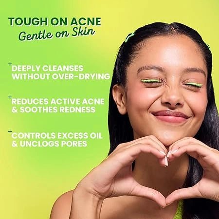 Dot & Key CICA Face Wash for Acne Prone Skin, 2% Salicylic Acid with Green Tea | For Oily & Sensitive Skin | Sulphate Free for Men & Women | Oil Control Face Wash with Zinc | 100ml - Deals999