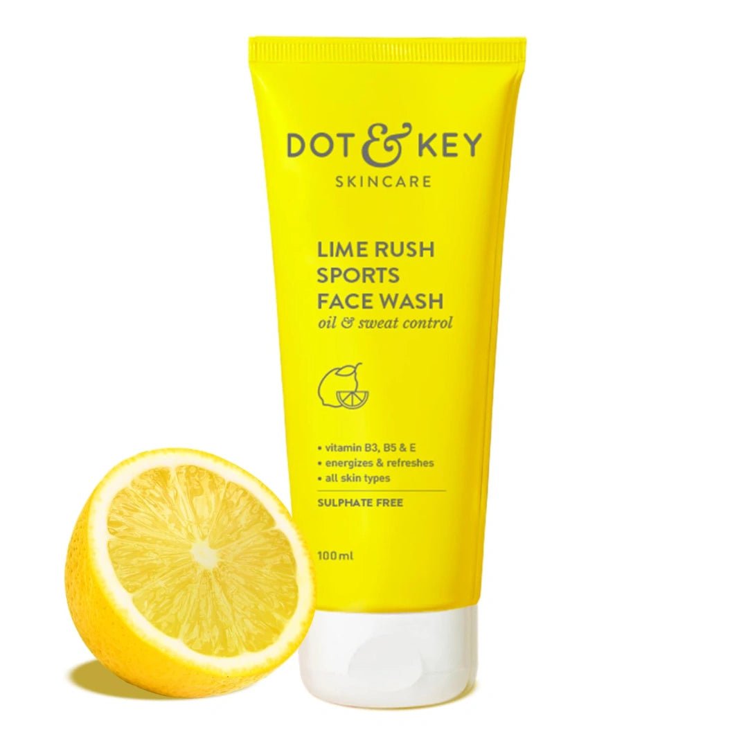 DOT & KEY Lime Rush Sports Face Wash (100ml) - Deals999