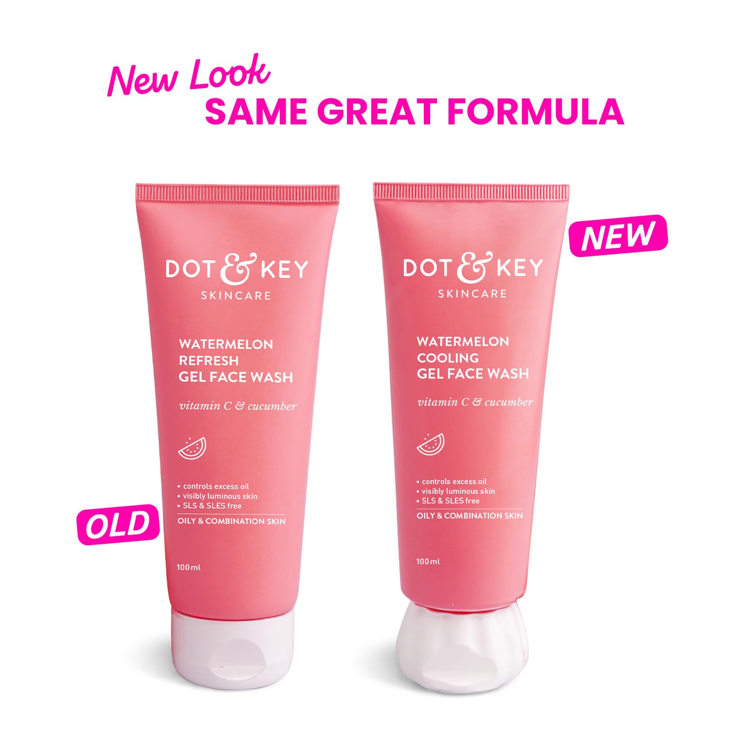 Dot & Key Watermelon Cooling Gel Face Wash With Vitamin C & Cucumber | Face Wash For Glowing Skin|Oil Free |Removes Excess Oil & Dirt | For Combination & Oily Skin| For Women & Men|100Ml - Deals999