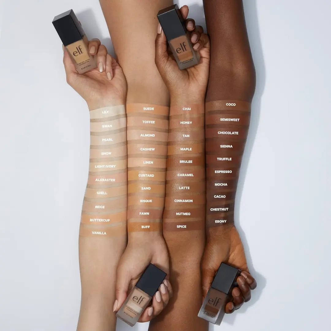 e.l.f. Flawless Finish Foundation, Lightweight & Medium Coverage, Semi - Matte Finish, 0.68 Fl Oz (20mL) - Deals999