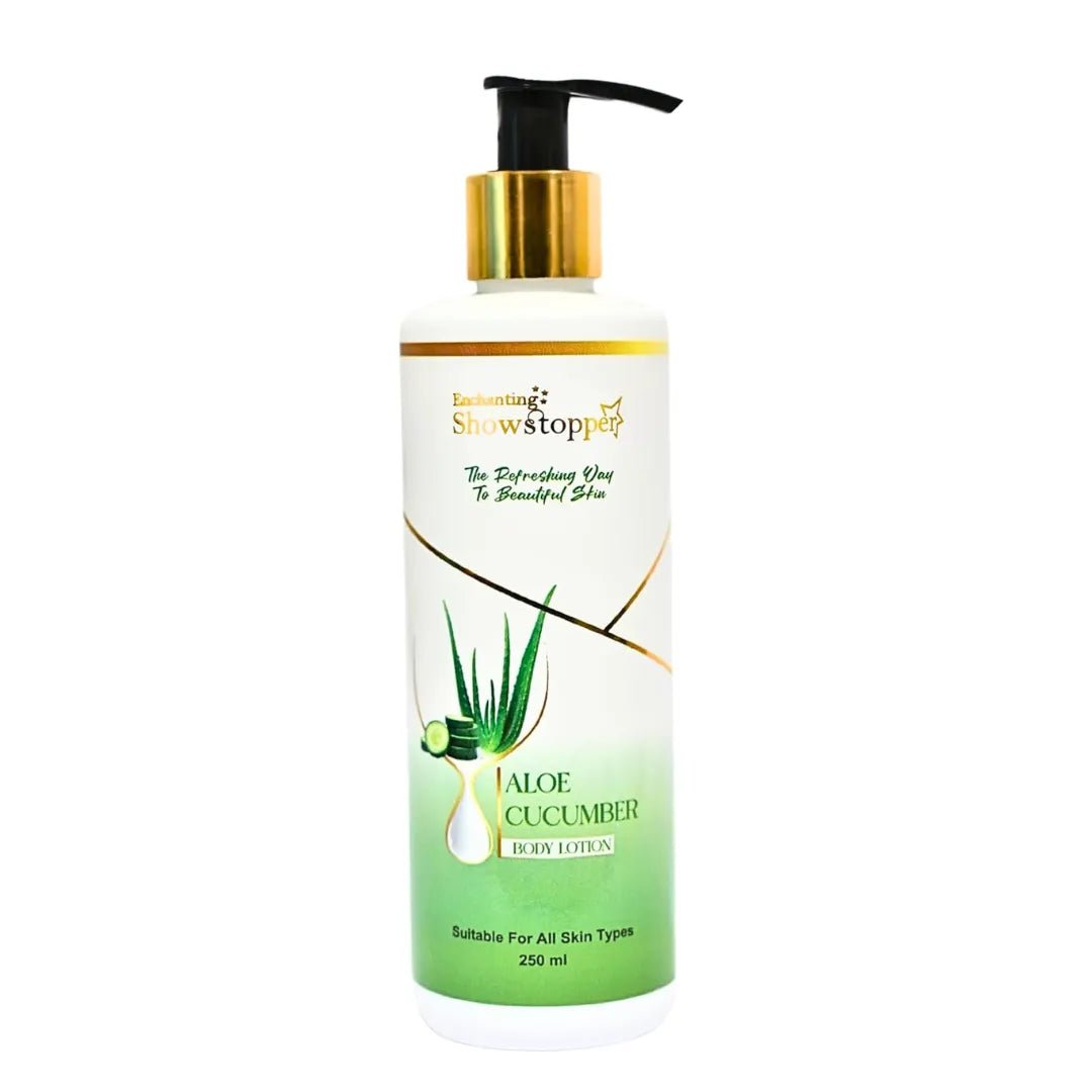 Enchanting Showstopper Aloe & Cucumber Body Lotion for Deep Hydration & Moisturization | Lightweight Daily Moisturizing Lotion for Soft & Smooth. - Deals999