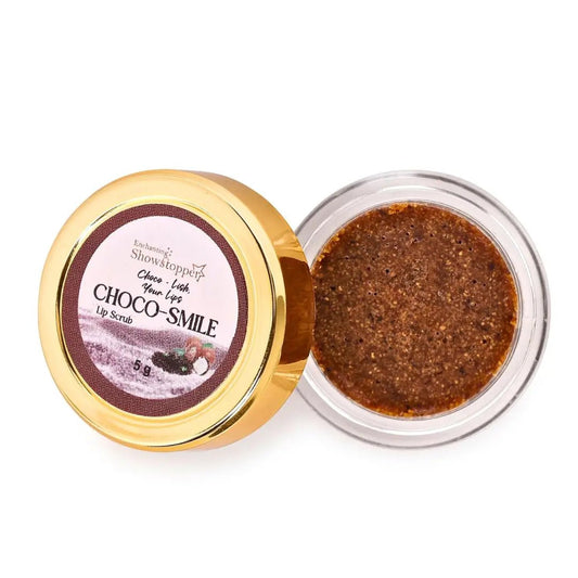 Enchanting Showstopper Choco - Smile Lip Scrub with Real Cocoa for Dry & Chapped Lips | Natural Exfoliating & Nourishing Lip Scrub for Soft, Smooth... - Deals999