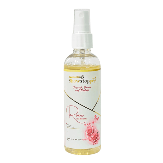 Enchanting Showstopper Rose Face Mist Spray with Natural Rose Water – Hydrating & Refreshing Facial Mist for pH Balance, Soothing Glow, Daily Skincare. - Deals999