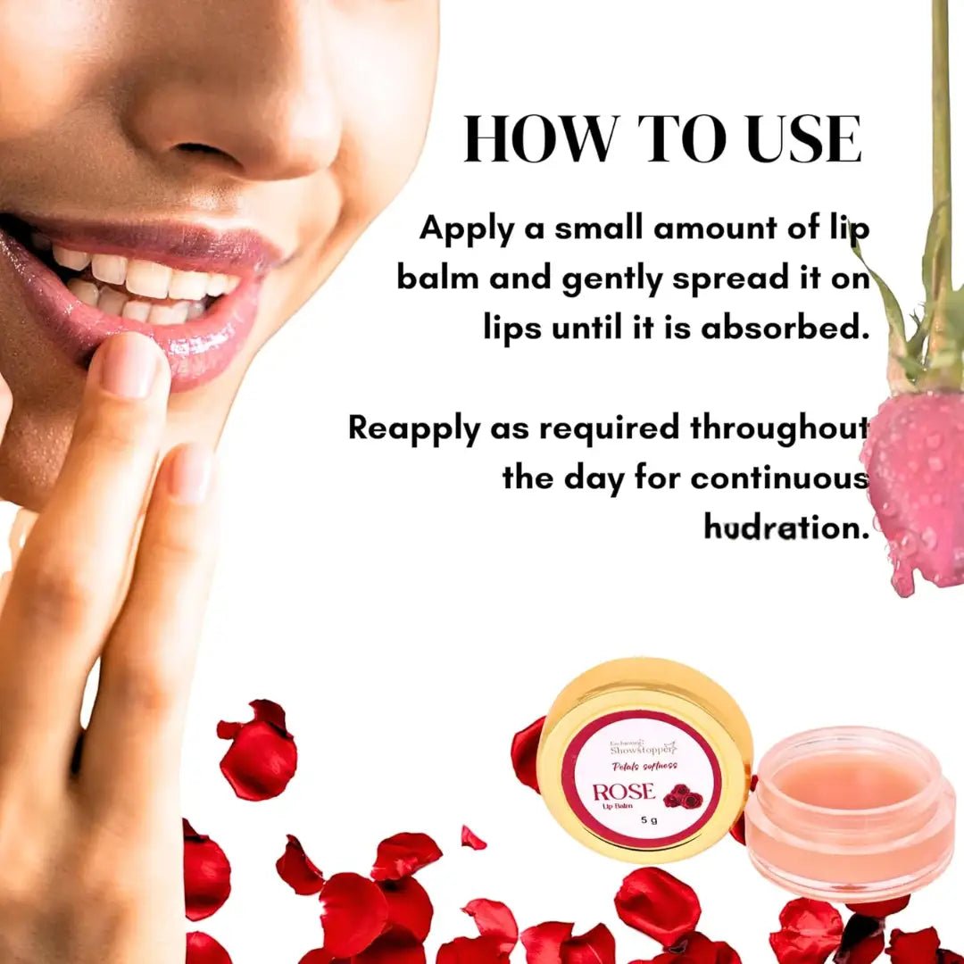 Enchanting Showstopper Rose Lip Balm for Dry & Chapped Lips | Natural Hydrating Lip Care for Soft, Smooth & Nourished Lips | Moisturizing Daily Lip... - Deals999
